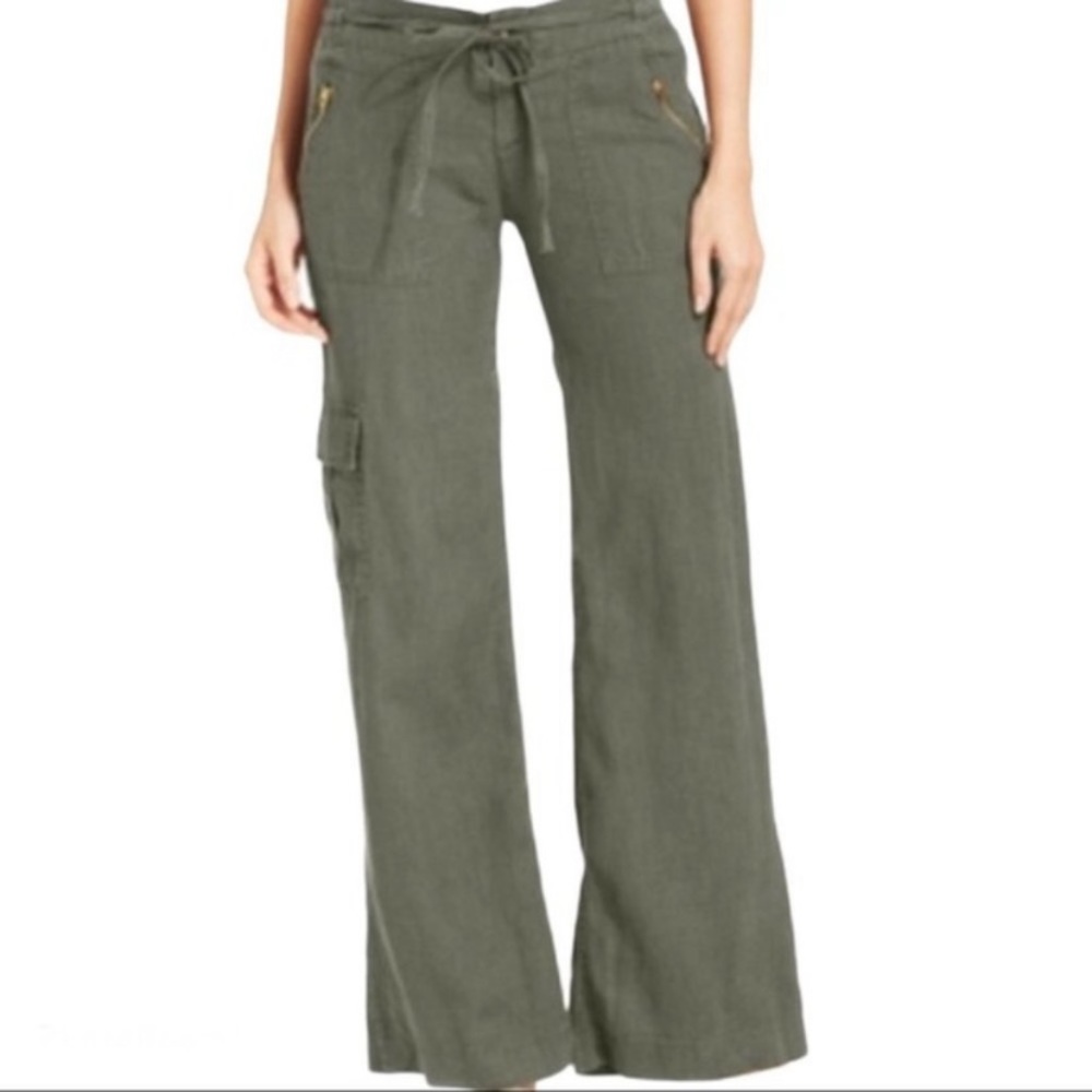 EUC✨ KUT from the Kloth Grayson Wide Leg Linen Pants 10